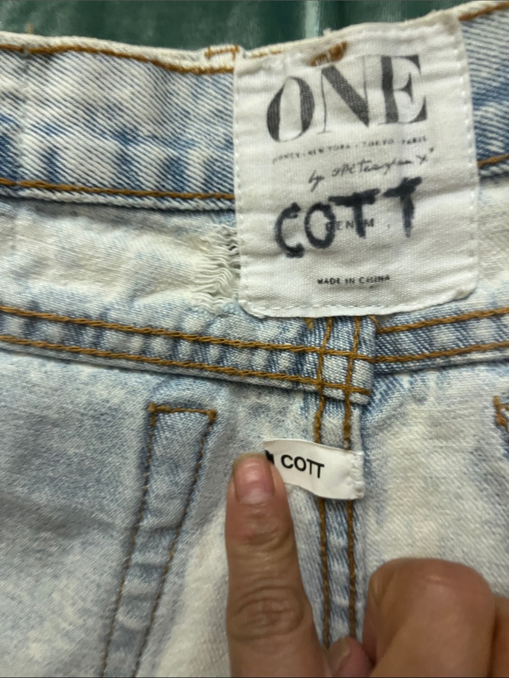 One by One Teaspoon Bonitas low waist  sz 24 - Picture 7 of 11